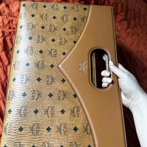 MCM Diamond Bag In Visetos Leather Mix